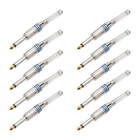 10x Plug P10 Mono Premium Profissional Série Gold Pro - Azul