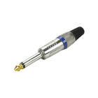 10x Plug P10 Mono Premium Profissional Série Ring - Azul