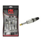 10x Plug P10 Mono Premium Profissional Série Ring - Preto