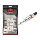 10x Plug P10 Mono Premium Profissional Série Ring - Vermelho