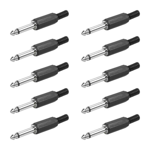 10x Plug P10 Mono Premium Série Classic - Preto