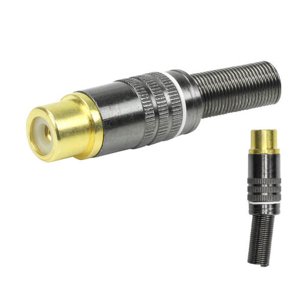 Presa RCA Rossa Dorata Pannello - Foto 5