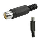 10x Plug Rca Fêmea - Qualidade E Preço - Pix - Preto