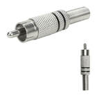 10x Plug Rca Macho Linha Profissional 4mm Preto - Pix