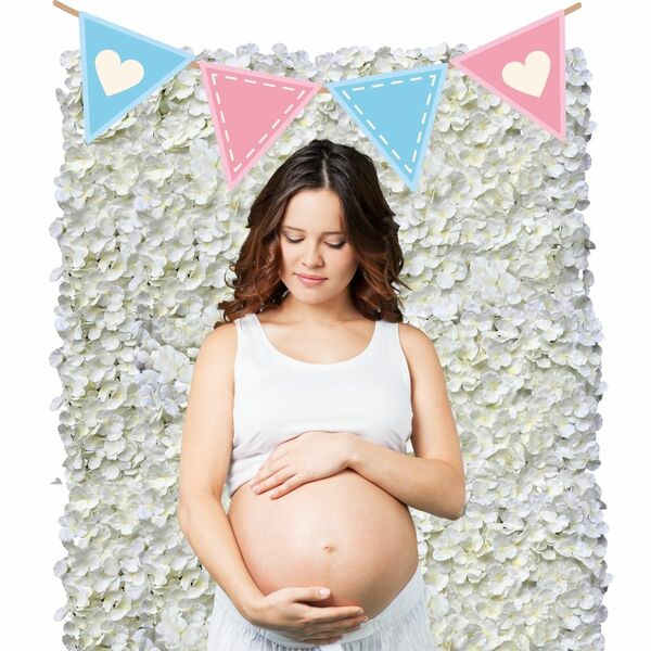 11 Painéis Florais Artificiais para Fundo de Fotos 60x40cm De