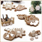 11 Pçs Enfeite Natalino Biscoito Gengibre Árvore Natal Pvc