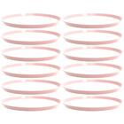 12 Bandejas Redonda 28cm Servir Bar Restaurante Rosa Himalaia