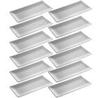 12 Bandejas Retangulares 29x14cm Travessa Melamina Servir Sus