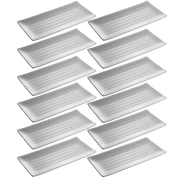 12 Bandejas Retangulares 29x14cm Travessa Melamina Servir Sus