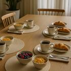 12 Bowls Cerâmica 558ml Off White Cumbuca Orgânica Latte Por