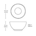 12 Bowls Cerâmica 558ml Off White Cumbuca Orgânica Latte Por