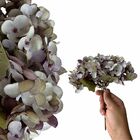 12 Buquês De Hortênsias Artificiais Flores Decorativas Para G
