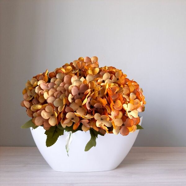 12 Buquês De Hortênsias Artificiais Flores Decorativas Para G