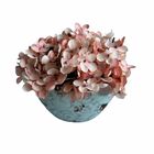 12 Buquês De Hortênsias Artificiais Flores Decorativas Para G