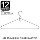 12 Cabides Camisa Masculina 45cm Cristina Papazian Luxo