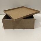 12 Caixas Mdf Cru 20x20 P/ Lembrancinha Decoração Padrinhos