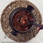 12 Conchas Pretas Nylon 32cm Cozinha Servir Sopas Molhos Feij