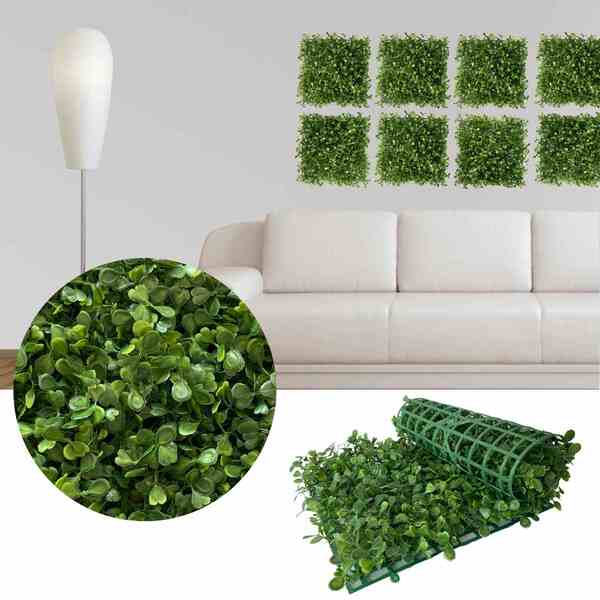 12 Crie Uma Parede Verde Realista Com Placas De Buxinho Artif