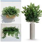 12 Folhagens Artificiais Folha Fícus Galhos Flexíveis Para De