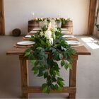 12 Folhagens Artificiais Folha Fícus Galhos Flexíveis Para De