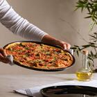 12 Formas Para Pizza 36x1,5cm Assadeiras Antiaderentes Lyor P