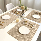 12 Jogo Americano Bag Alto Padrão Impermeável Bg Pvc