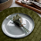 12 Jogo Americano Botte Alto Padrão Impermeável Redondo Vr -