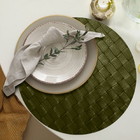 12 Jogo Americano Botte Alto Padrão Impermeável Redondo Vr -