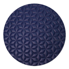 12 Jogo Americano Geo Alto Padrão Impermeável Redondo Az Pvc