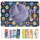 12 Jogo Americano Infantil Gatos Impermeável Pvc