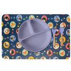 12 Jogo Americano Infantil Gatos Impermeável Pvc