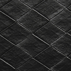 12 Jogo Americano Kori Preto Impermeável Pvc - Imita Couro