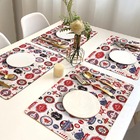 12 Jogo Americano Marine Impermeável Limpa Fácil Pvc