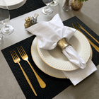 12 Jogo Americano Mesa Posta Luxo Impermeável Mz Rust 2 Vr -