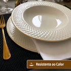 12 Jogo Americano Mesa Posta Luxo Impermeável Mz Rust 2 Vr -