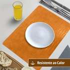 12 Jogo Americano Mesa Posta Luxo Impermeável Pvc Cro Lj