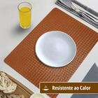 12 Jogo Americano Mesa Posta Luxo Impermeável Pvc Trm Ca