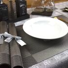 12 Jogo Americano Mesa Posta Luxo Restaurante Bar Pvc St Cz