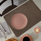 12 Jogo Americano Pvc Antiderrapante Flex Resistente Café