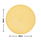 12 Jogo Americano Redondo Mesa Posta Sousplat Luxo Pvc Mam