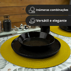 12 Jogo Americano Redondo Mesa Posta Sousplat Luxo Pvc Mam