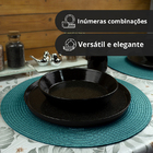 12 Jogo Americano Redondo Mesa Posta Sousplat Luxo Pvc Maz3