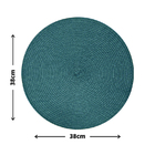 12 Jogo Americano Redondo Mesa Posta Sousplat Luxo Pvc Maz3