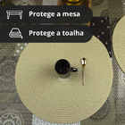 12 Jogo Americano Redondo Mesa Posta Sousplat Luxo Pvc Mbg