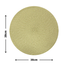 12 Jogo Americano Redondo Mesa Posta Sousplat Luxo Pvc Mbg