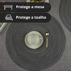 12 Jogo Americano Redondo Mesa Posta Sousplat Luxo Pvc Pmcz