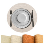 12 Jogo Americano Redondo Sousplat Mesa Posta Luxo Plh Nud