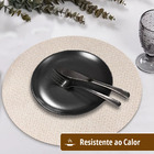 12 Jogo Americano Redondo Sousplat Mesa Posta Luxo Plh Nud