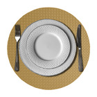 12 Jogo Americano Redondo Sousplat Mesa Posta Luxo Trm Bg