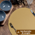 12 Jogo Americano Redondo Sousplat Mesa Posta Luxo Trm Bg